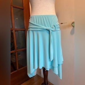 Vintage Y2K Teal Heart Skirt